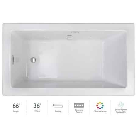 A large image of the Jacuzzi ELL6636BLR2HC White