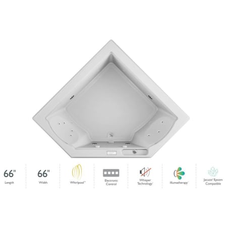 A large image of the Jacuzzi FUZ6666 WCL 4IW White