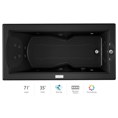 A large image of the Jacuzzi FUZ7236 CRL 4CH Black