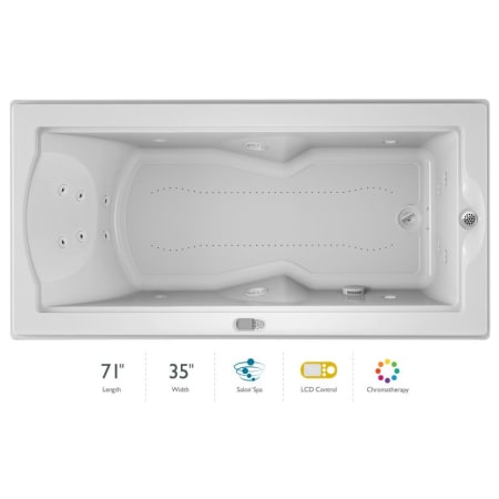 A large image of the Jacuzzi FUZ7236 CRL 5CH White
