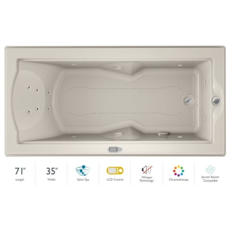A large image of the Jacuzzi FUZ7236 CRL 5CW Oyster