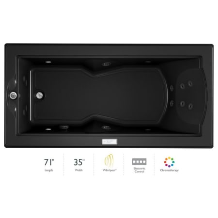 A large image of the Jacuzzi FUZ7236 WLR 4CH Black