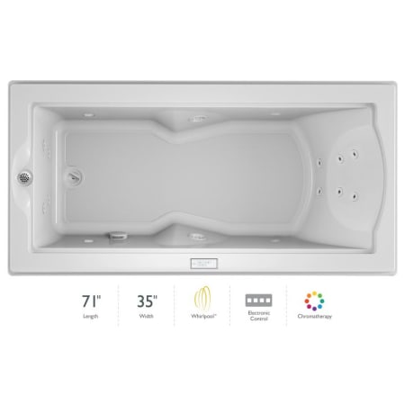 A large image of the Jacuzzi FUZ7236 WLR 4CH White