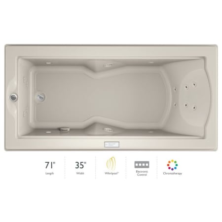 A large image of the Jacuzzi FUZ7236 WLR 4CH Oyster