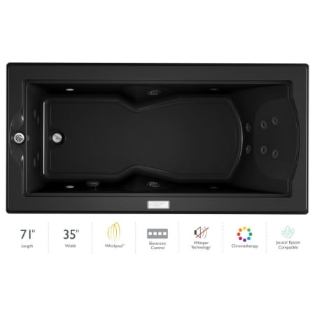 A large image of the Jacuzzi FUZ7236 WLR 4CW Black