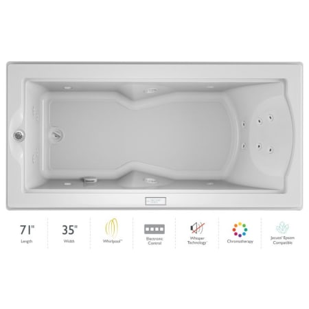 A large image of the Jacuzzi FUZ7236 WLR 4CW White