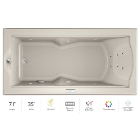 A large image of the Jacuzzi FUZ7236 WLR 4CW Oyster