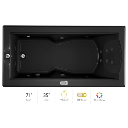 A large image of the Jacuzzi FUZ7236 WLR 5CH Black