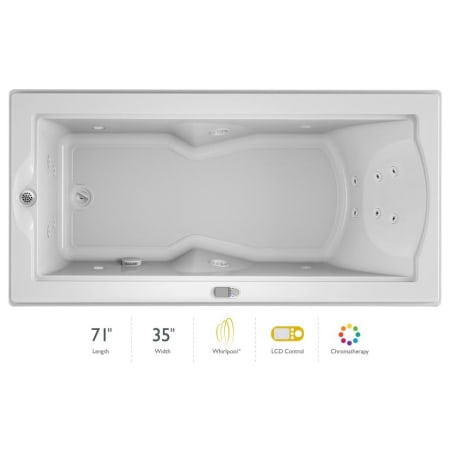 A large image of the Jacuzzi FUZ7236 WLR 5CH White