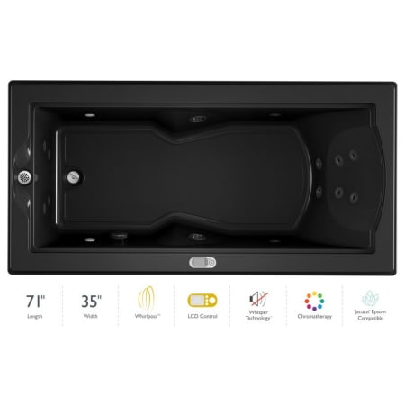 A large image of the Jacuzzi FUZ7236 WLR 5CW Black