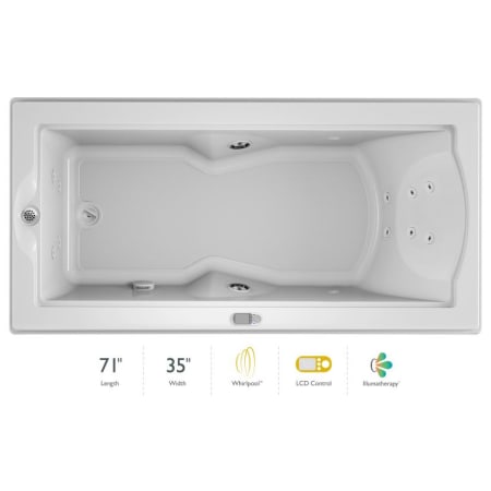 A large image of the Jacuzzi FUZ7236 WLR 5IH White