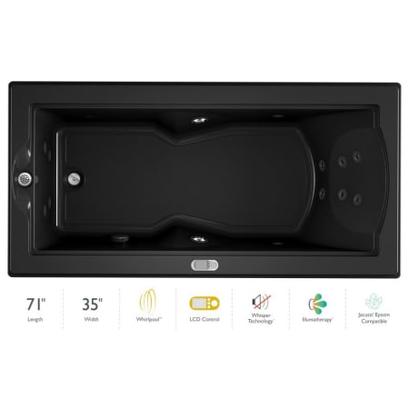A large image of the Jacuzzi FUZ7236 WLR 5IW Black