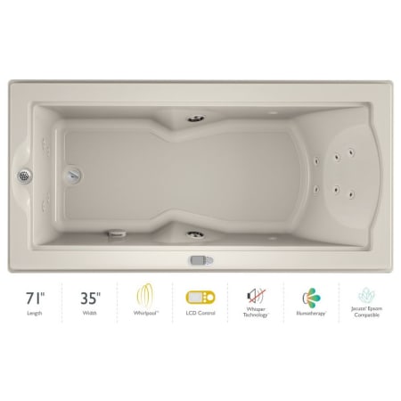 A large image of the Jacuzzi FUZ7236 WLR 5IW Oyster