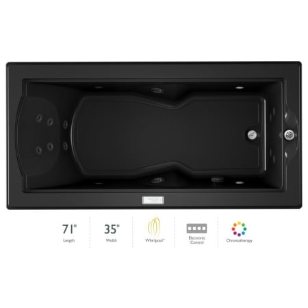A large image of the Jacuzzi FUZ7236 WRL 4CH Black