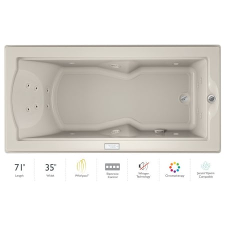 A large image of the Jacuzzi FUZ7236 WRL 4CW Oyster