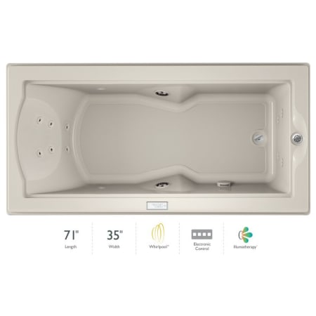 A large image of the Jacuzzi FUZ7236 WRL 4IH Oyster