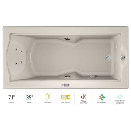 A large image of the Jacuzzi FUZ7236 WRL 5IW Oyster