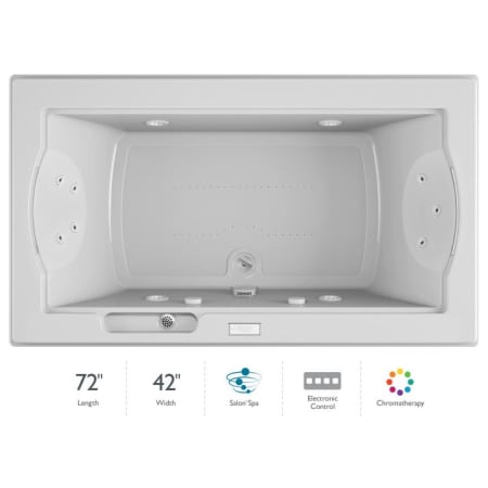 A large image of the Jacuzzi FUZ7242 CCR 4CH White