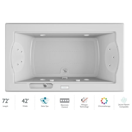 A large image of the Jacuzzi FUZ7242 CCR 4CW White