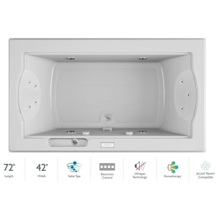 A large image of the Jacuzzi FUZ7242 CCR 4IW White