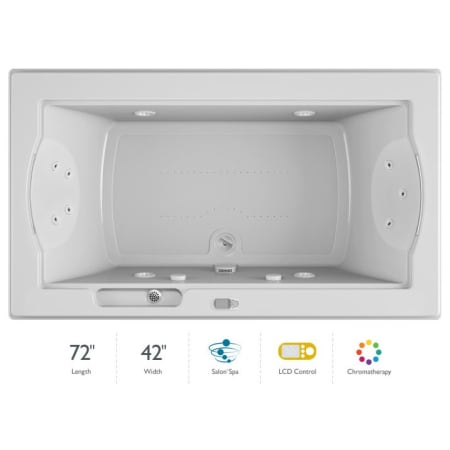 A large image of the Jacuzzi FUZ7242 CCR 5CH White