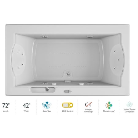 A large image of the Jacuzzi FUZ7242 CCR 5IW White