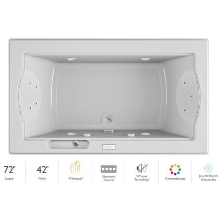 A large image of the Jacuzzi FUZ7242 WCR 4CW White