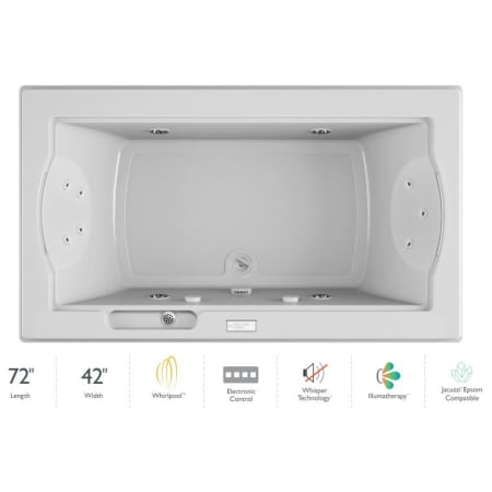 A large image of the Jacuzzi FUZ7242 WCR 4IW White
