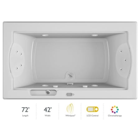 A large image of the Jacuzzi FUZ7242 WCR 5CH White