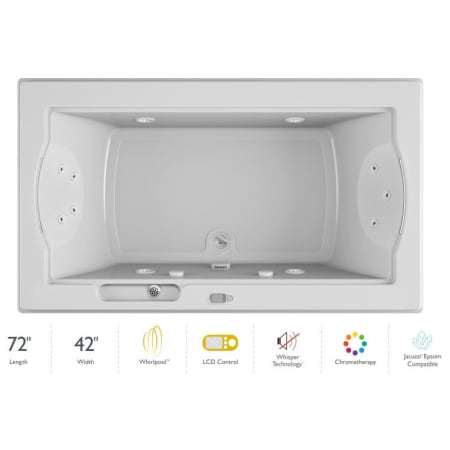 A large image of the Jacuzzi FUZ7242 WCR 5CW White