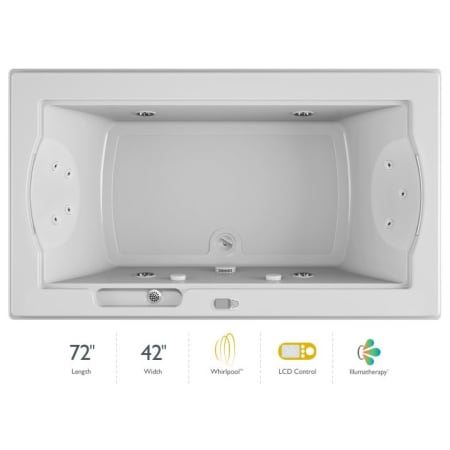 A large image of the Jacuzzi FUZ7242 WCR 5IH White