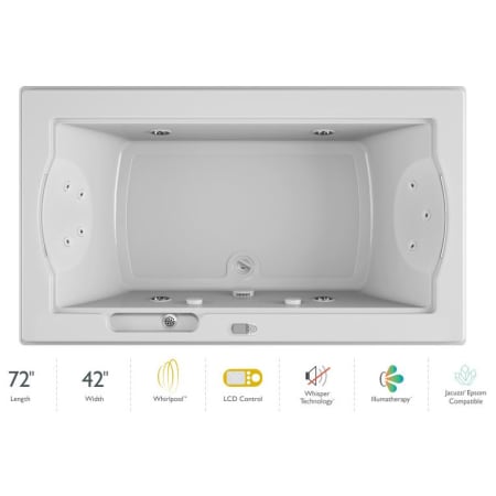 A large image of the Jacuzzi FUZ7242 WCR 5IW White