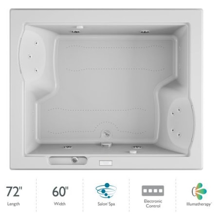 A large image of the Jacuzzi FUZ7260CCL4IH White