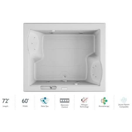 A large image of the Jacuzzi FUZ7260CCL4IW White