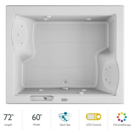 A large image of the Jacuzzi FUZ7260CCL5CH White
