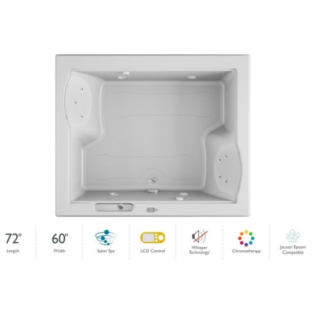 A large image of the Jacuzzi FUZ7260CCL5CW White