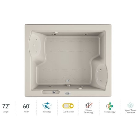 A large image of the Jacuzzi FUZ7260CCL5IW Oyster