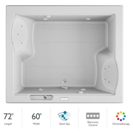 A large image of the Jacuzzi FUZ7260 CCR 4CH White