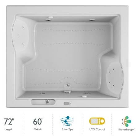 A large image of the Jacuzzi FUZ7260 CCR 5IH White