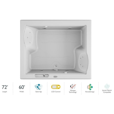 A large image of the Jacuzzi FUZ7260 CCR 5IW White