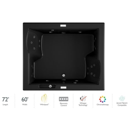 A large image of the Jacuzzi FUZ7260 WCD 4CW Black