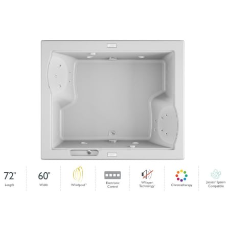 A large image of the Jacuzzi FUZ7260 WCD 4CW White
