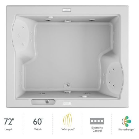 A large image of the Jacuzzi FUZ7260 WCD 4IH White