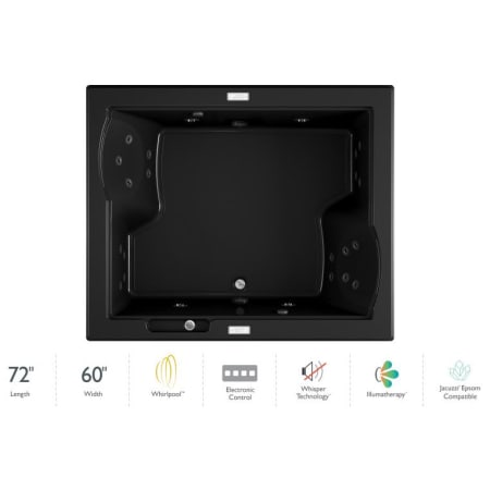 A large image of the Jacuzzi FUZ7260 WCD 4IW Black