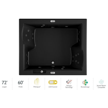 A large image of the Jacuzzi FUZ7260 WCD 5IW Black