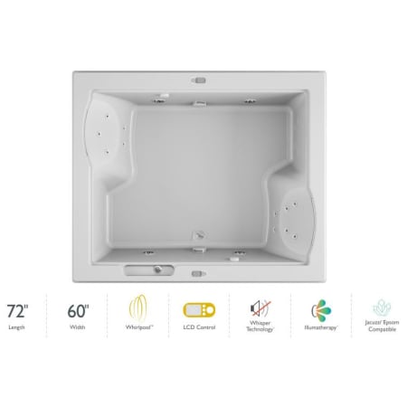 A large image of the Jacuzzi FUZ7260 WCD 5IW White