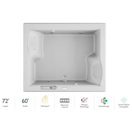 A large image of the Jacuzzi FUZ7260 WCR 4IW White