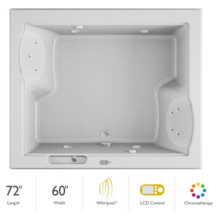 A large image of the Jacuzzi FUZ7260 WCR 5CH White