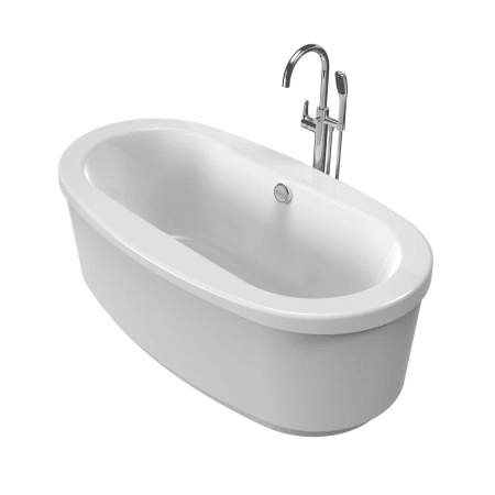 Jacuzzi INB6636BCR1HSWW White / Chrome Tub Filler Inizio ...