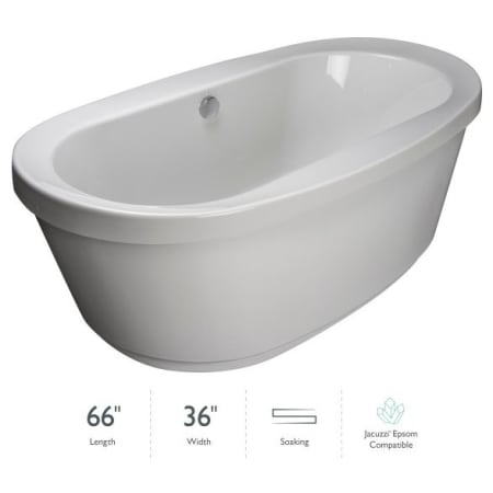 A large image of the Jacuzzi INF6636BCXXXX White / White